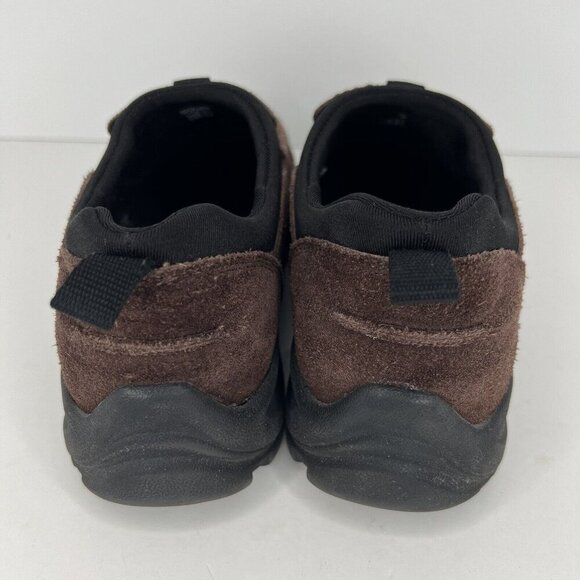 Land's End Brown Rough Cut Suede Chukka Loafers Mens Size 8.5 Slip-On Shoes - Picture 4 of 8